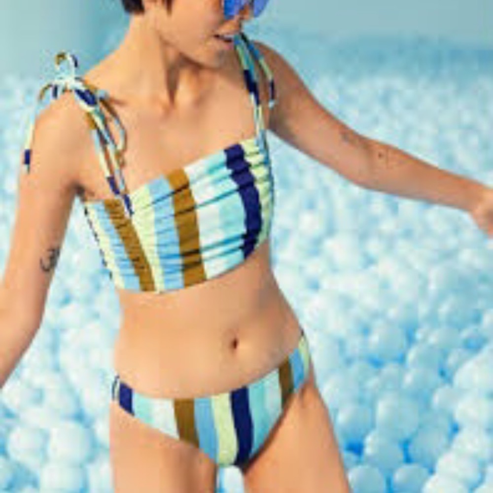 NWT Aerie Striped Bikini Bottoms